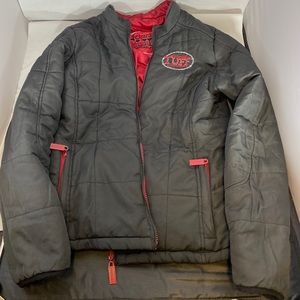 Cowgirl tuff reversible puffer jacket